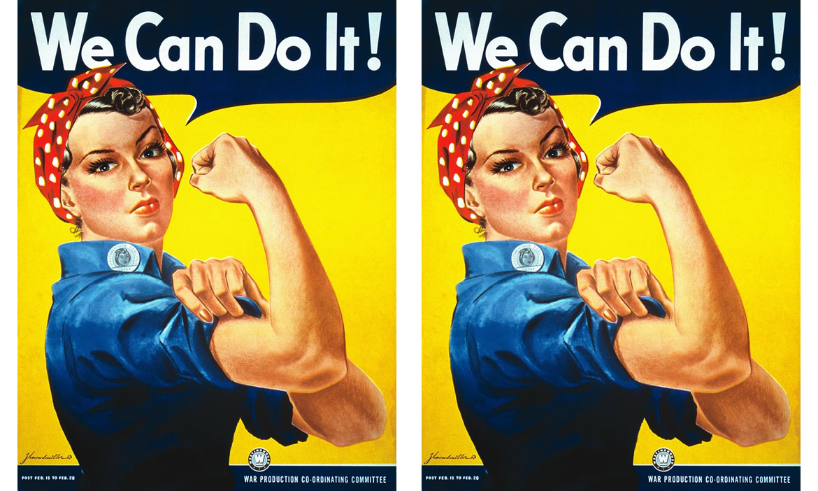 We can fun. Американские плакаты. Плакат «we can do it! ». Женщина с плакатом.